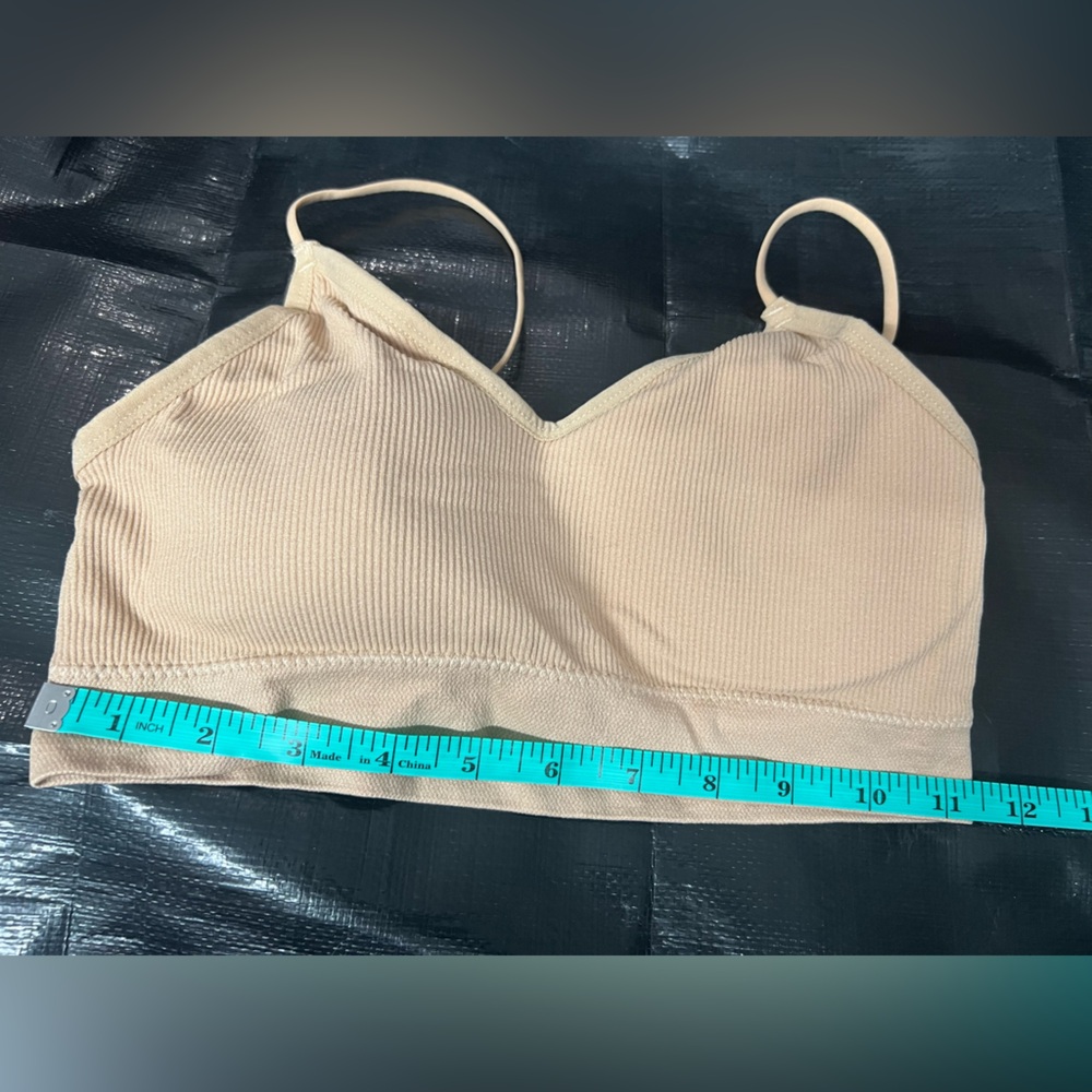 Seamless Ribbed Tan Bralette